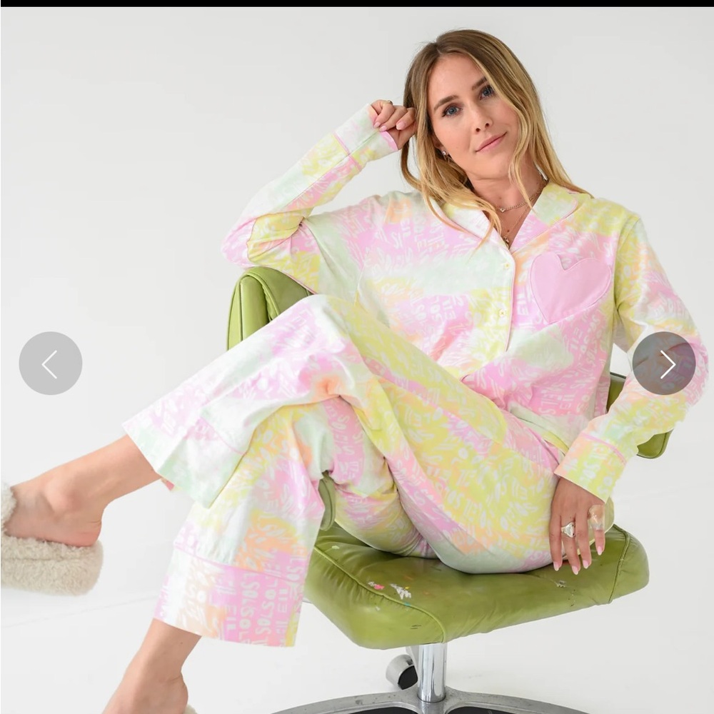Kerri Rosenthal PJ Set (pants and top) Size Medium